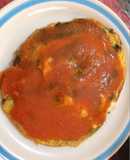 Chiles rellenos en tortilla o torta de huevo