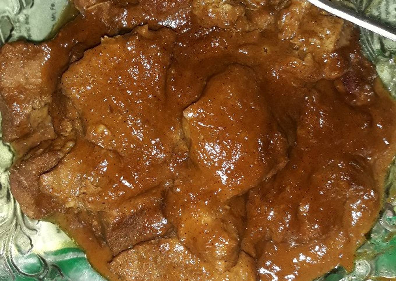 Rendang daging bumbu bamboe