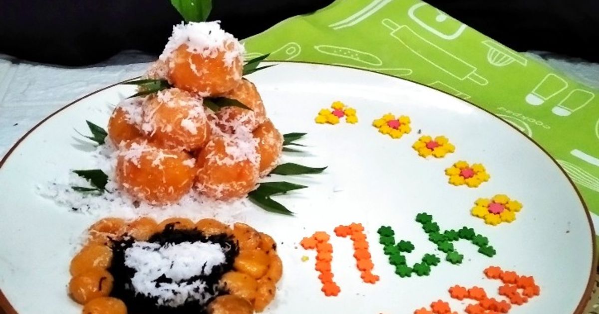 *Tumpeng Mini Klepon Wortel-Gluten Free*