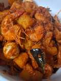 Sambalado Udang Kentang Telur puyuh