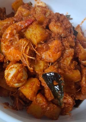 Foto resep Sambalado Udang Kentang Telur puyuh