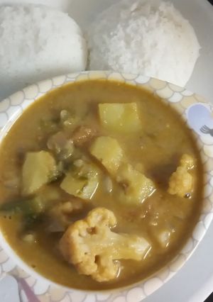 உருளை கிழங்கு காலிபிளவர் குருமா செய்முறை முக்கிய புகைப்படம்