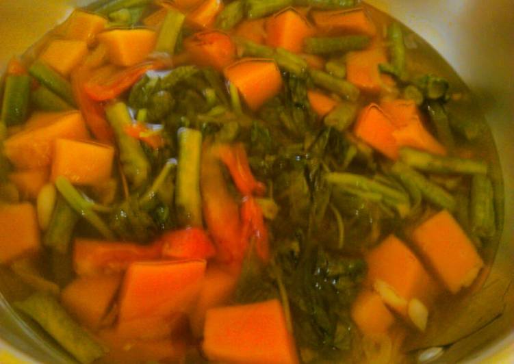 Resep Sayur bening labu kuning Anti Gagal