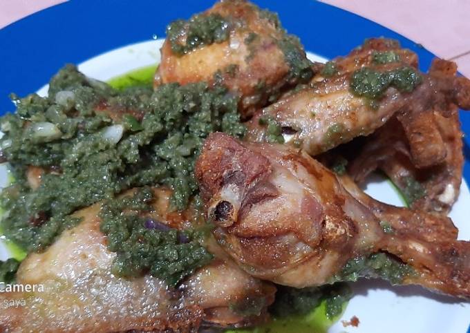 Ayam cabe ijo simple