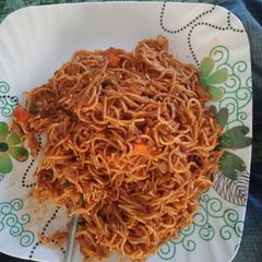 A picture of Spicy Mince meat pasta.