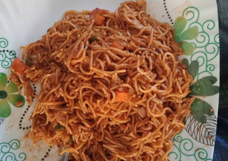 Easiest Way to Prepare Favorite Spicy Mince meat pasta