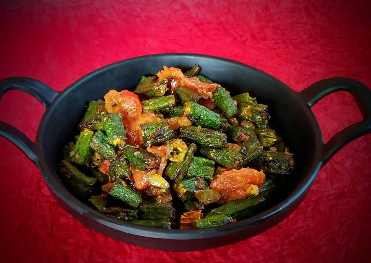 Bhindi tomato masala fry