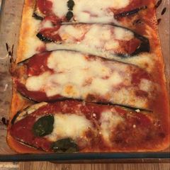 Vegetarian parmigiana A picture of Vegetarian parmigiana.