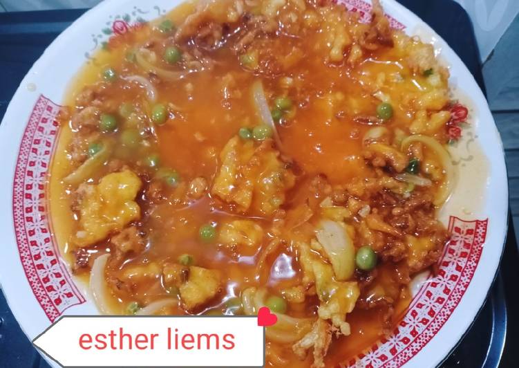 Langkah Mudah untuk Menyiapkan Fuyunghai mekar chrispy.ala chinese food yang Lezat
