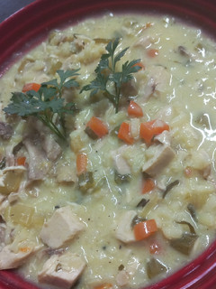A picture of Greek Lemon Chicken Soup.