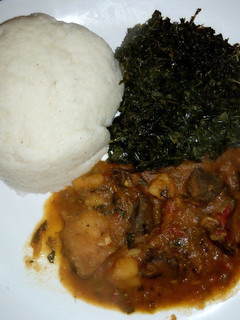 A picture of Sima,stewed liver & kienyeji mboga(mkunde) #localfoodcontst-mbsa.