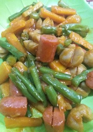 Foto resep Sosis baso asam manis sederhana