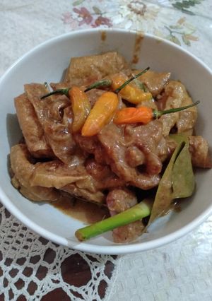 Foto resep Sayur Krecek kulit sapi tahu pedas legit