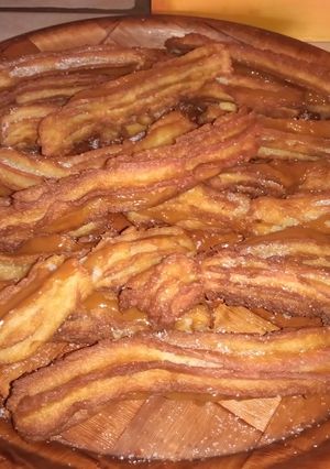 Una foto de Churros con dulce de leche