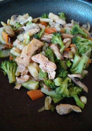 Una foto de Comida china