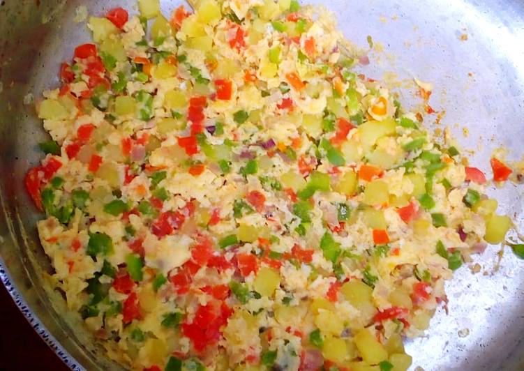 Recipe of Homemade Spanish Omelette #staplefoodrecipecontest