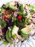 Salada de Rabanete, Chicória e Abacate