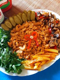 عکسی از دستور دونر مرغ خانگی