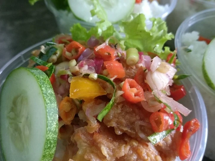 Cara Gampang Menyiapkan Resep Ayam Crispy Sambal Matah yang Sempurna Anti Ribet, Uenak Banget