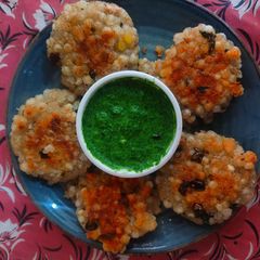 A picture of Sabudana Tikki.
