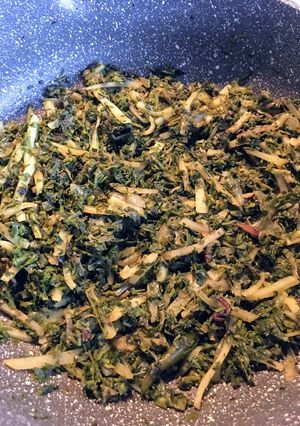 A picture of Methi saag baji.