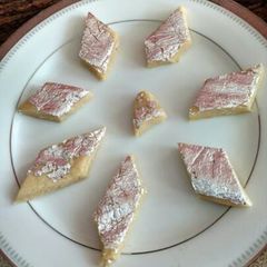 A picture of Kaju katli.
