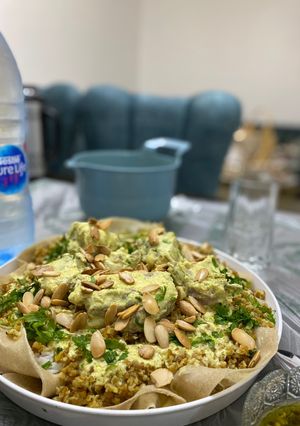 صورة لوصفة منسف أردني باللحم