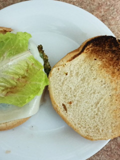 Una foto de Hamburguesa de garbanzos y espinacas