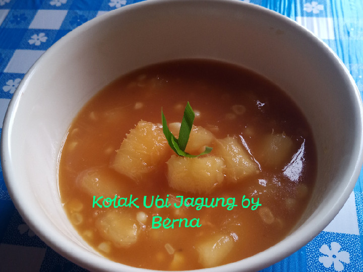 Bagaimana Menyiapkan Kolak Ubi Jagung Susu, Sempurna