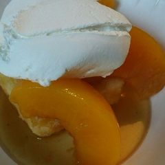 A picture of Memorial Day Peach Shortcake.