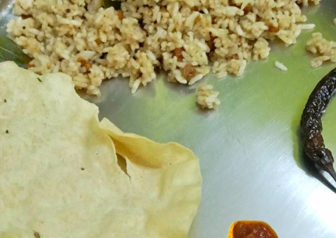 Steps to Make Homemade Tamarind rice