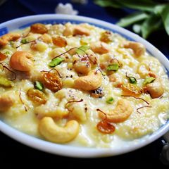 A picture of Lotus Seeds kheer.