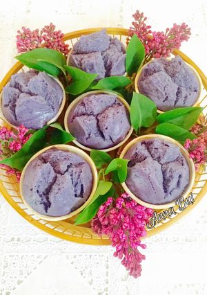 Hình của món Bánh bò bông khoai lang tím !.
