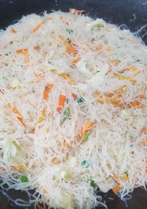 Foto resep Mie bihun jagung putih goreng #BikinRamadanBerkesan