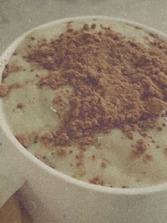 Hình của món Smoothie chuối xoài cacao.