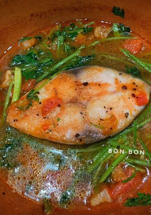 Hình của món Cá Thu Nấu Ngót.