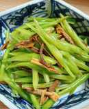 Đậu que xào nấm lộc nhung