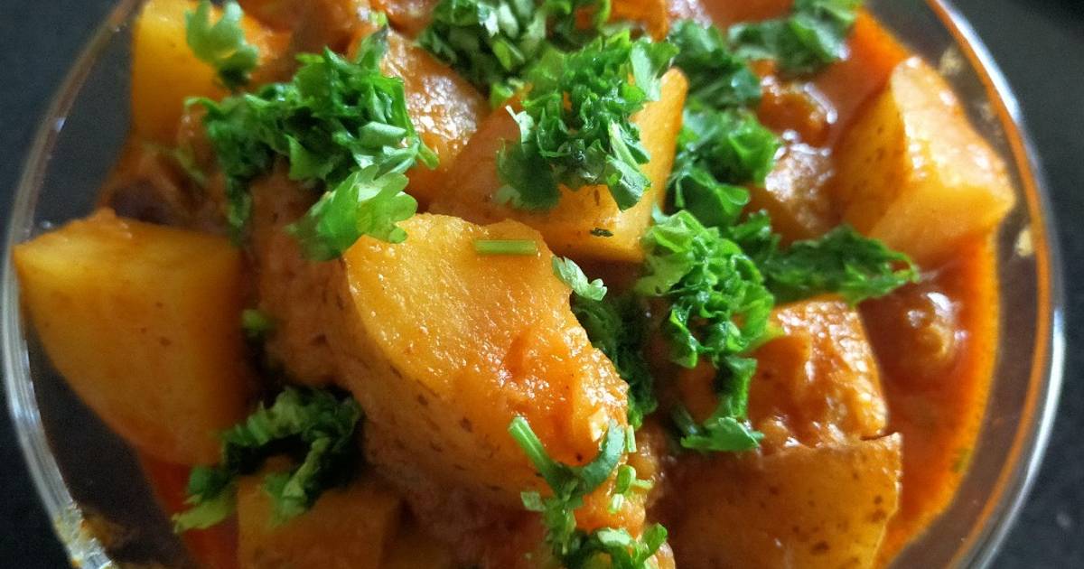 PotatoBrinjal Curry Recipe by Darshana Patel Cookpad