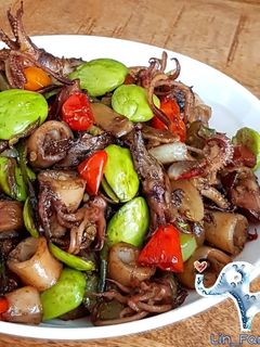 Foto resep Oseng Cumi Asin Pete