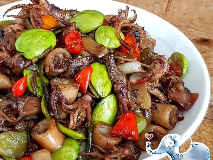 Resep Oseng Cumi Asin Pete, Lezat Sekali