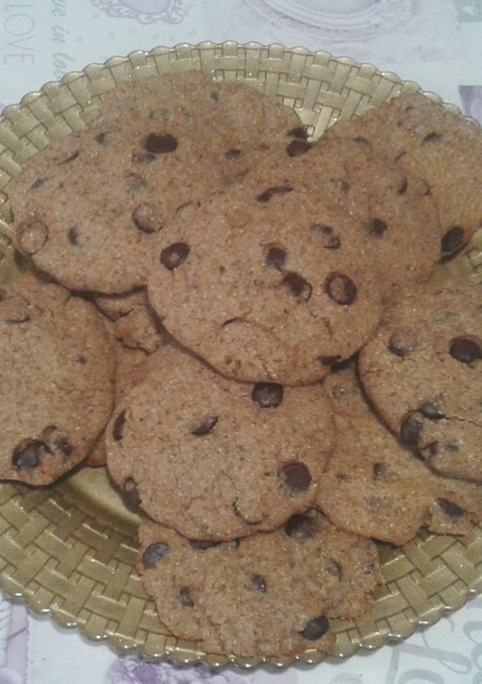 Una foto de Cookies de algarroba, linaza y pepitas de chocolate belga 85% cacao