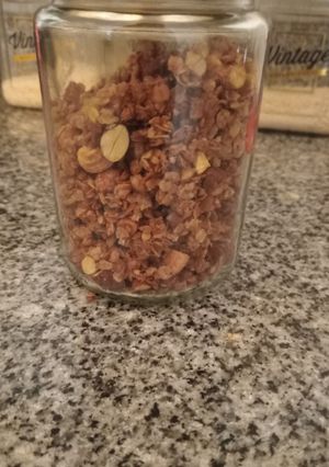 Una foto de Granola en air fryer