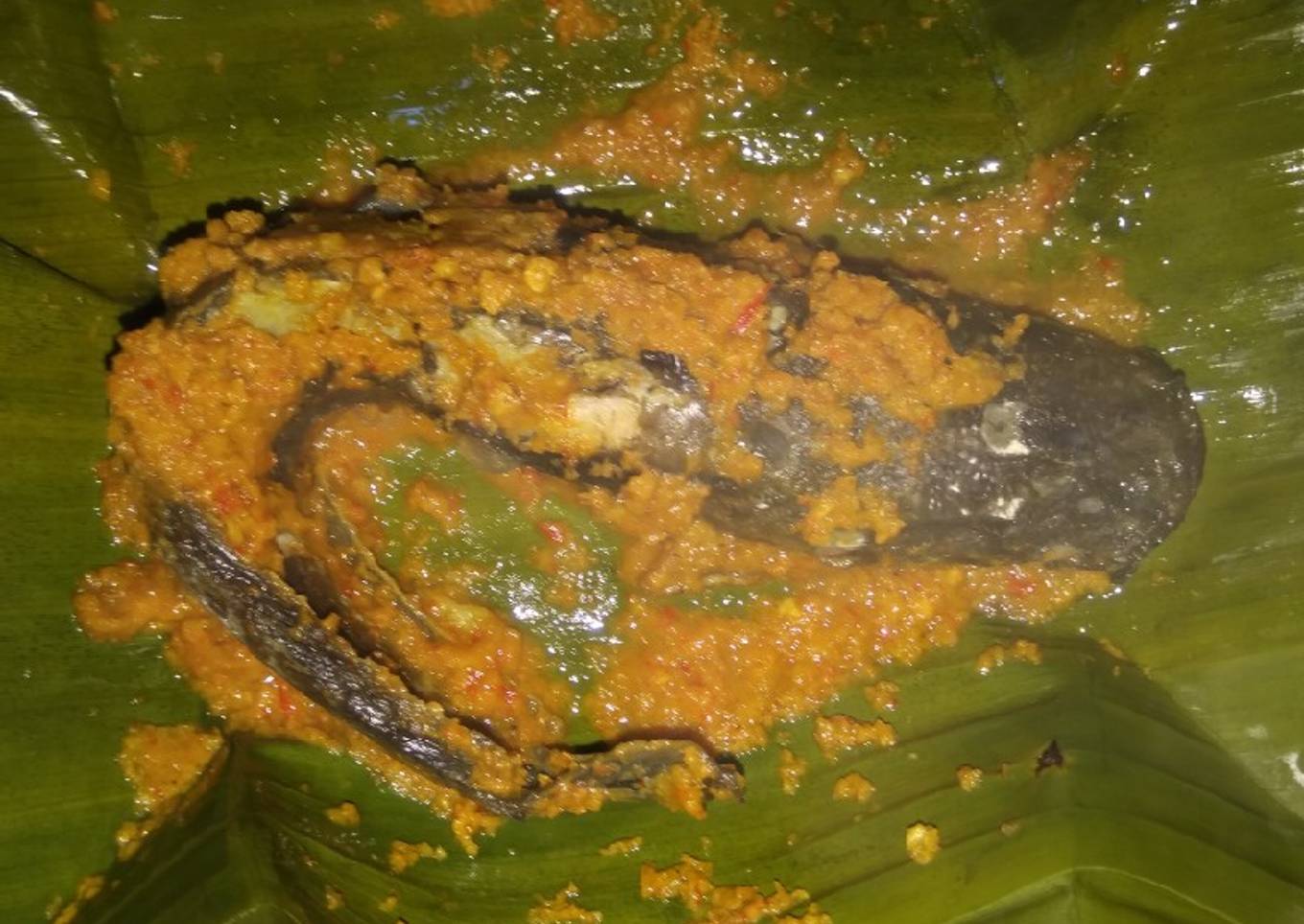 Bothok lele bumbu kacang