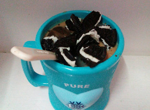A picture of Oreo milky mocha drink.