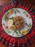 Salmone con mandorle e limoni 🍋 🍋 del mio giardino