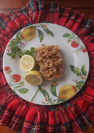 Foto di Salmone con mandorle e limoni 🍋 🍋 del mio giardino