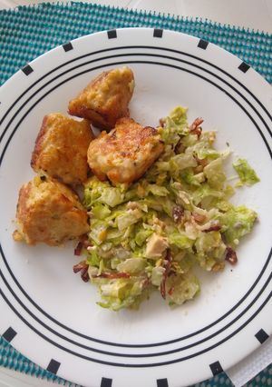 Una foto de Albóndigas de pollo con vegetales