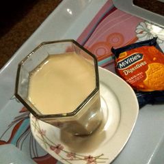 A picture of Cooked cinnamon and Flaxseed Plant Based Milk.