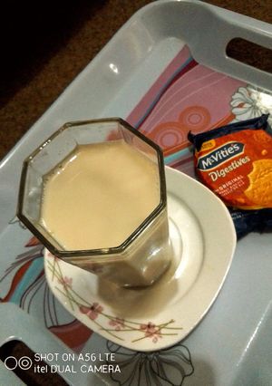 A picture of Cooked cinnamon and Flaxseed Plant Based Milk.