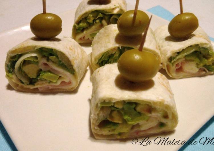 Wraps de aguacate, pavo y queso